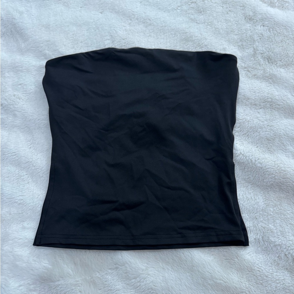Black Strapless Top